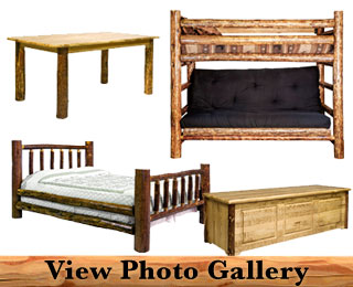 Rustic Amish Handcrafted Log Furniture