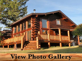 Solar Lodge Amish Log Home