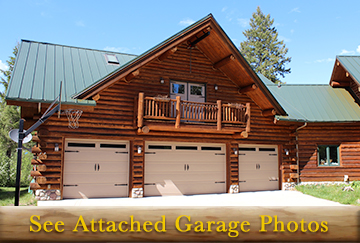 Amish Attached Log Garages