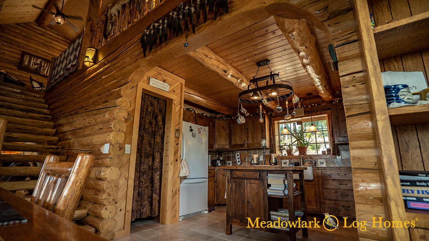 Montana Pioneer Log Homestead Meadowlark Log Homes