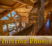 Montana Lodge Log Home Interior