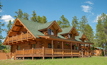 Silver Wolf Montana Log Home