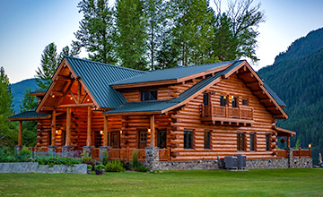 Montana Lodge Amish Log Home