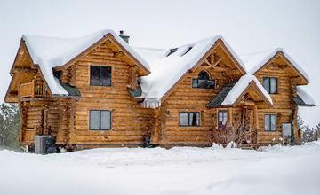 Snowshoe Montana Log Home