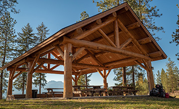 30x40 Meadowlark Log Pavilion