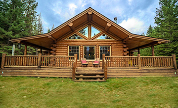 Lake Creek Single Level Log Home Lake Creek Single Level Log Home