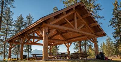 30x40 Meadowlark Log Pavilion