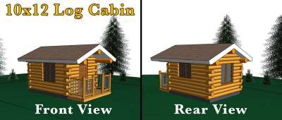 10x10 log hot sale cabin kit