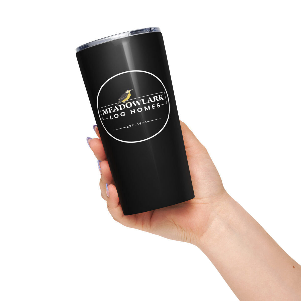 Tapered stainless steel tumbler